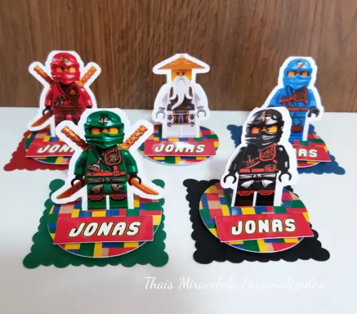 30 Apliques 3D Totem Lego Ninjago