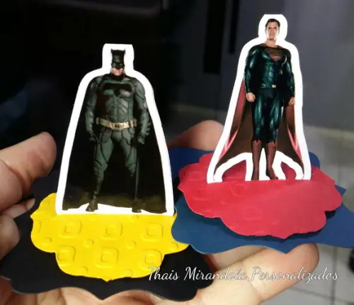 30 Apliques 3D Totem Batman Vs Superman