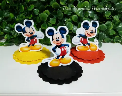 30 Apliques 3D Totem Mickey