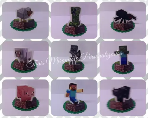 30 Apliques 3D Totem Minecraft