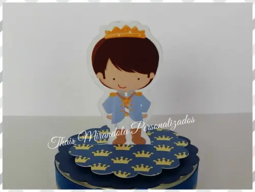 30 Apliques 3D Totem Príncipe Kids