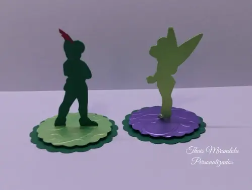 30 Apliques 3D Totem Sininho e Peter Pan