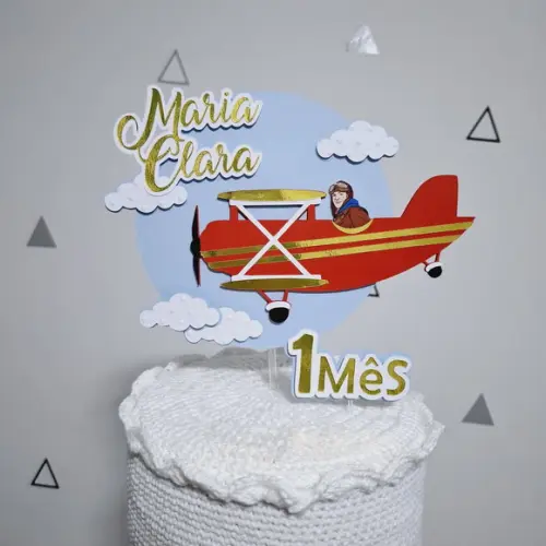 Topo de Bolo Aviador/Aviadora