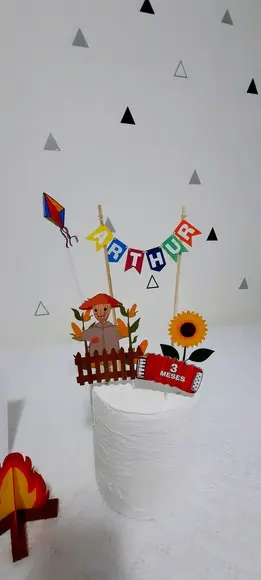 Topo de Bolo Arraiá