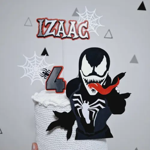 Topo de Bolo 3d Venom