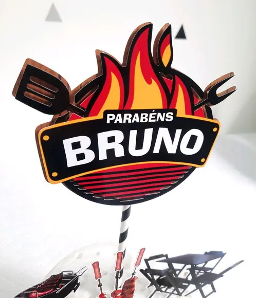 Topo de Bolo Churrasco
