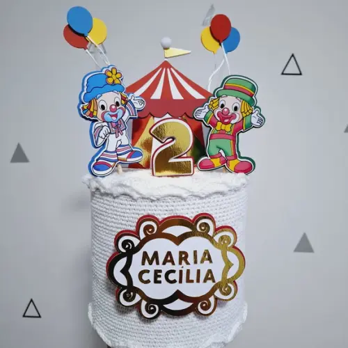 Topo de Bolo Circo