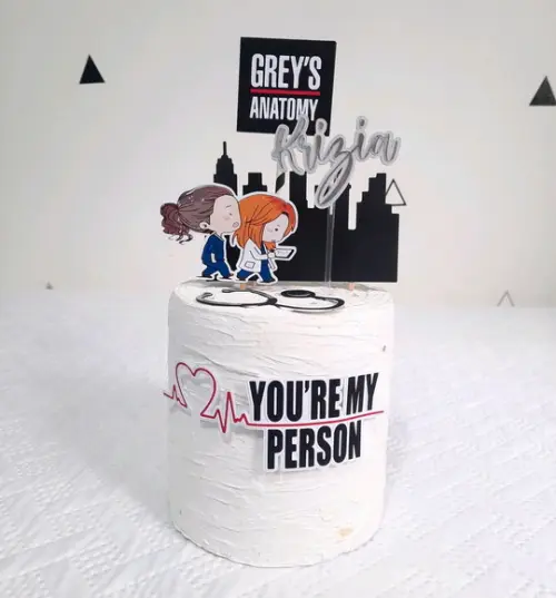 Topo de bolo Grey's Anatomy