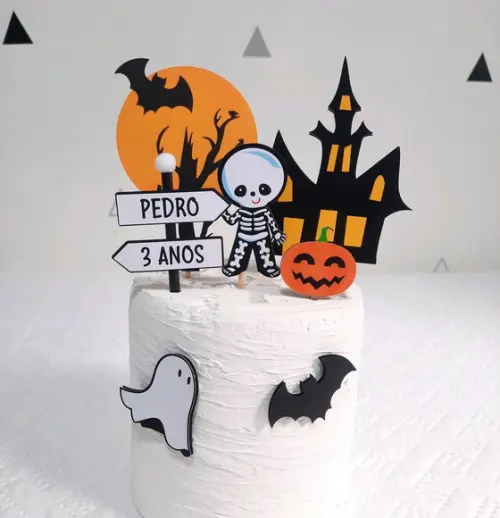 Topo de bolo Hallowen