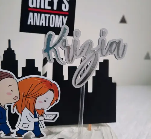 Topo de bolo Grey's Anatomy