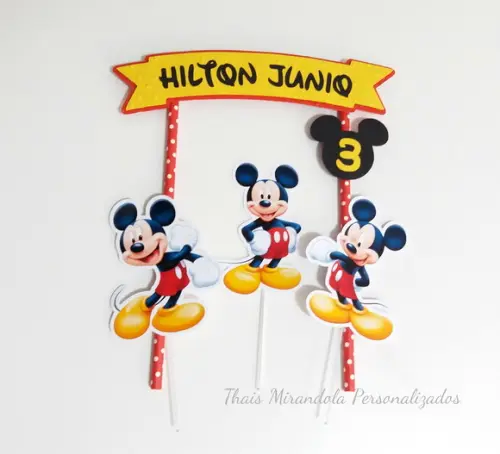 Topo de bolo Mickey