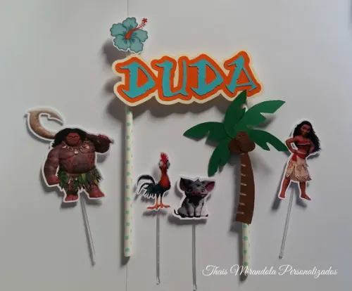 Topo de Bolo Moana