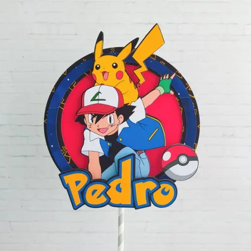 Topo de Bolo Pokémon