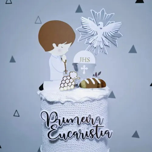 Topo de Bolo Primeira Eucaristia