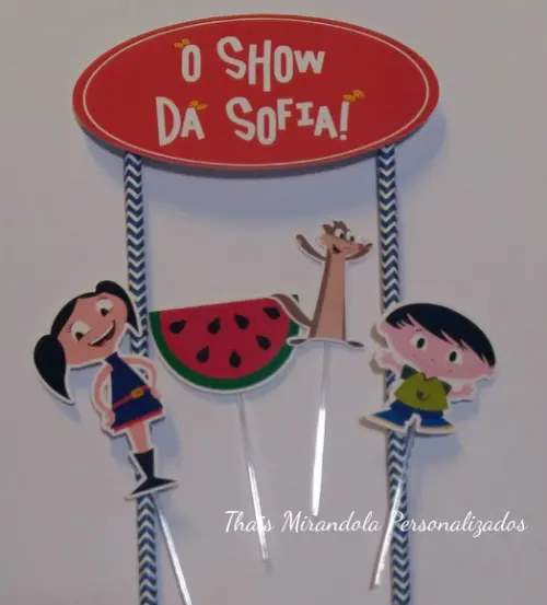 Topo de Bolo Show da Luna