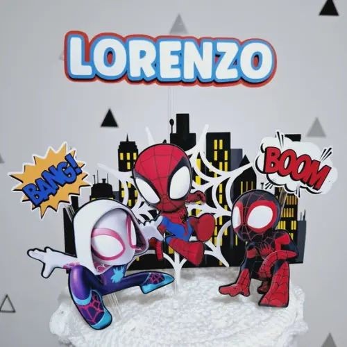 Topo de Bolo Spidey