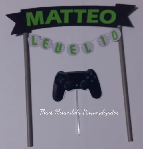Topo de Bolo Video Game