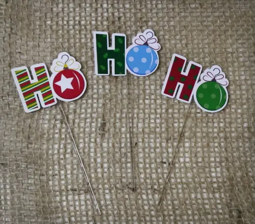 30 toppers Simples Natal, com palitinho