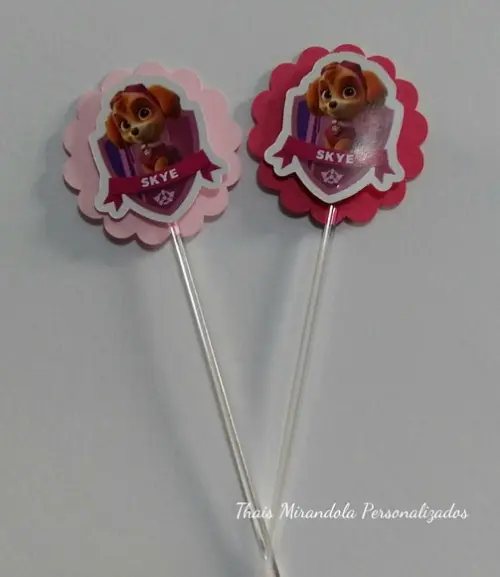 30 toppers 3D Sky, com palitinho