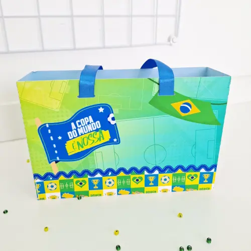 10 Sacolinhas Personalizadas Copa do Mundo - Brasil