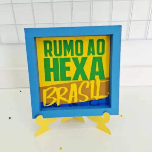 Quadrinho de Papel com Suporte Copa do Mundo - Brasil