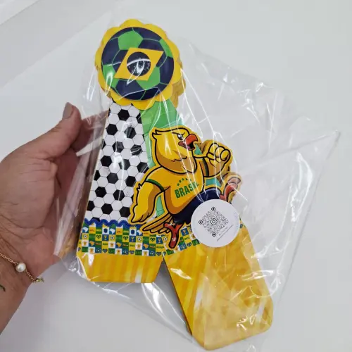 Kit com 10 Caixas Pirâmide Copa do Mundo - Brasil