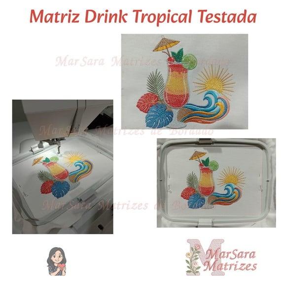 Matriz de Bordado Drink Tropical