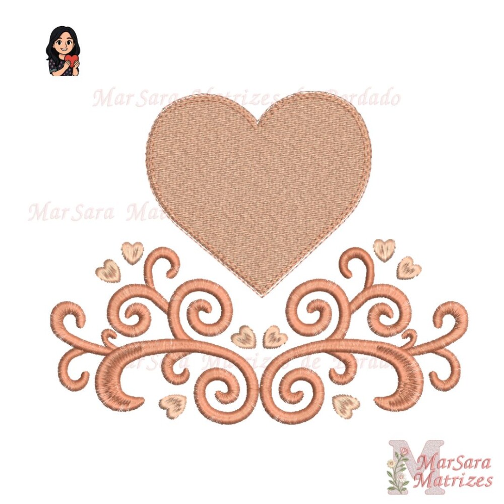 Matrizes de Bordado - Coleção do Amor com Corações