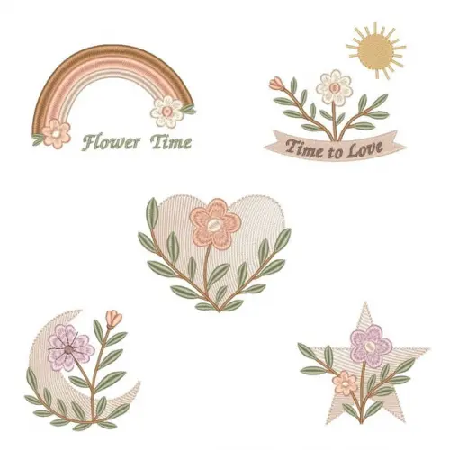 Matrizes de Bordado Coleção Floral Dreamland Boho
