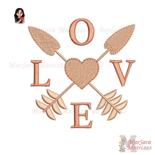 Matrizes de Bordado - Coleção do Amor com Corações