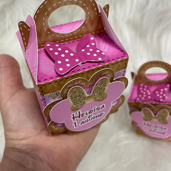 Caixa com Alça Minnie Rosa