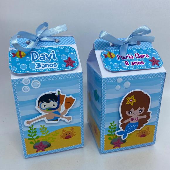 Caixa Milk Fundo do Mar 3d