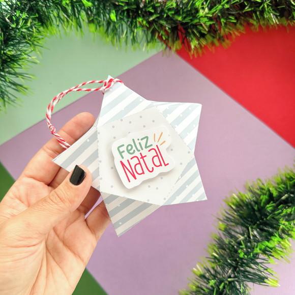 Caixinha Estrela de Natal Personalizada