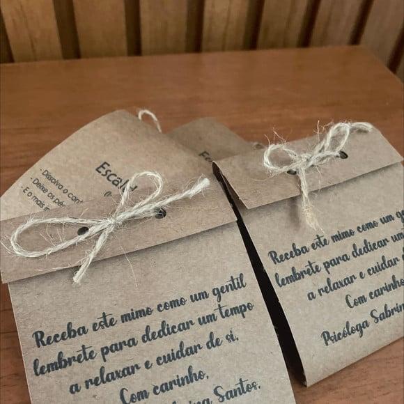 Escalda Pés Embalagem Personalizada para Lembrancinha