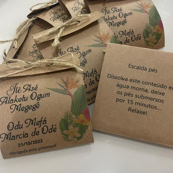 Escalda Pés Embalagem Personalizada para Lembrancinha