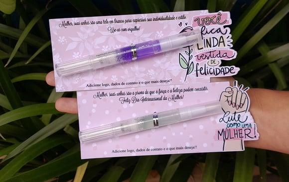 Lembrancinha Hidratante de Cutícula Dia da Mulher