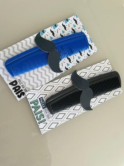 Lembrancinha para Dia dos Pais Cartão Personalizado + Pente