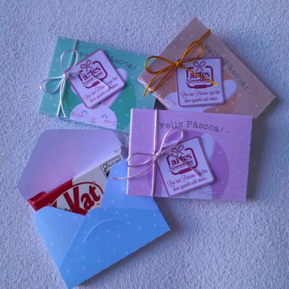 Lembrancinha Personalizada de Pascoa / Porta Kitkat