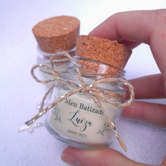 Lembrancinha Vela Perfumada / Vidrinho com Rolha