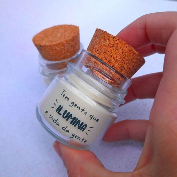 Lembrancinha Vela Perfumada / Vidrinho com Rolha