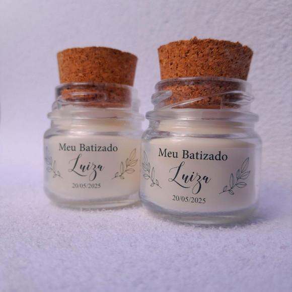 Lembrancinha Vela Perfumada / Vidrinho com Rolha