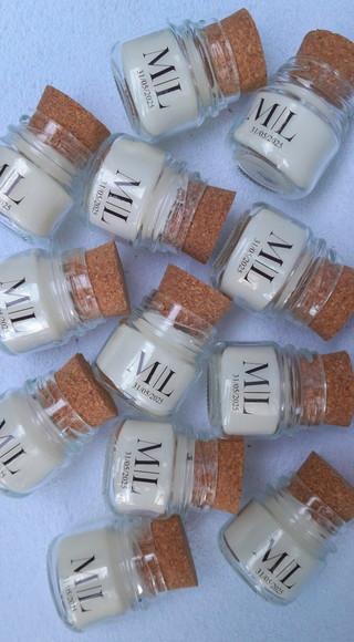 Lembrancinha Vela Perfumada / Vidrinho com Rolha