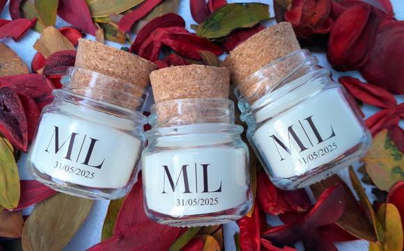 Lembrancinha Vela Perfumada / Vidrinho com Rolha