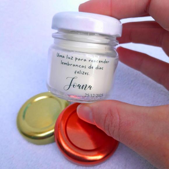 Lembrancinha Vela Perfumada / Vidrinho com Tampa