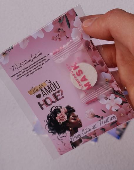 Mascara Comprimida + Cartão Personaliza Dia da Mulher