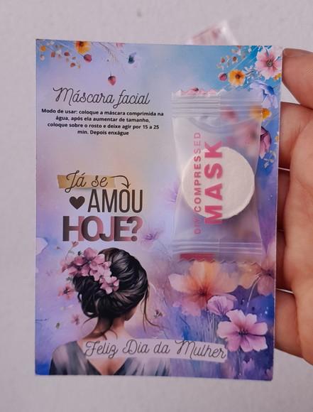 Mascara Comprimida + Cartão Personaliza Dia da Mulher