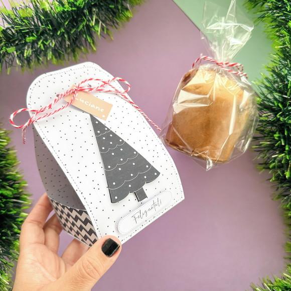 Porta Mini Panetone Personalizado ? Especial de Natal