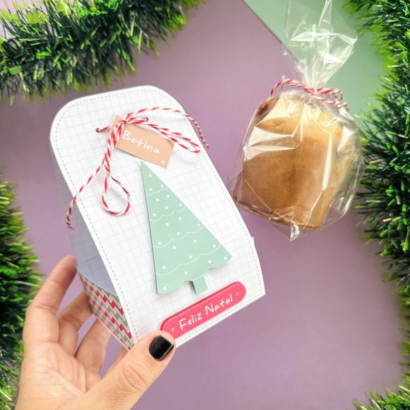 Porta Mini Panetone Personalizado ? Especial de Natal