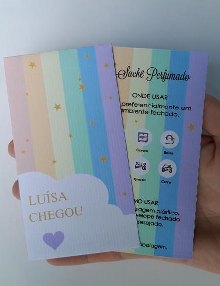 Sache Perfumado (envelope) Personalizado Menina