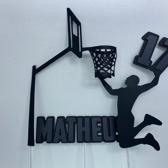 Topo de bolo Basquete
